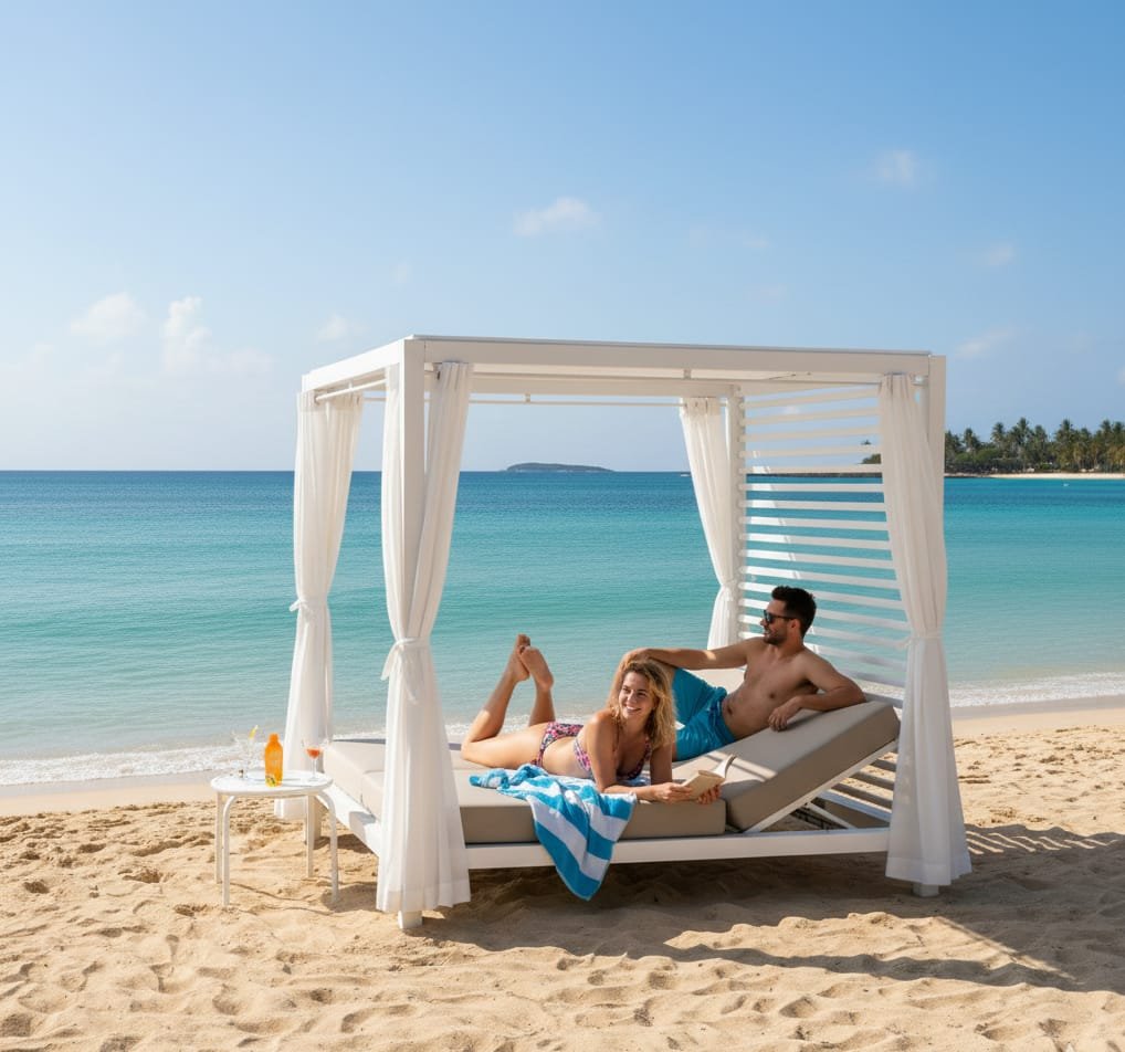 Ahşap BEYAZ Ahşap Loca Cabana - Görsel 3