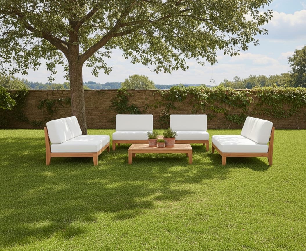 Ahşap Kolsuz Oturma Grubu